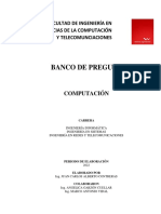 Banco de Preguntas: Facultad de Ingeniería en Ciencias de La Computación Y Telecomunciaciones