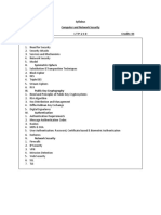 Syllabus Computer and Network Security Subject Code: ECE-803 L T P: 2 1 0 Credits: 03