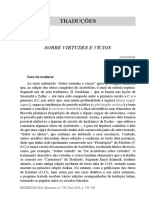 Traduções: Sobre Virtudes E Vícios