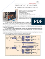 Quad Output Panel Mount Solid State Synchro Signal Converter (Pmssssc-4)