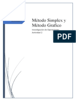 Actividad 2 (Tarea) Método Simplex y Método Gráfico