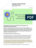 Millennium Development and Sustainable Development Goals New Topic PE Part 1