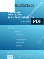 Metodos Numericos: Capitulo 1 Solucion de Ecuaciones Implicitas