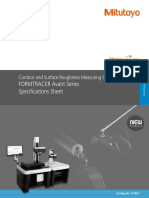 E15031 - FORMTRACER - Avant Specification Sheet 1