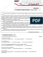 Niveau 4 Am 2020/2021 Trimestre Langue Française Du1 Composition