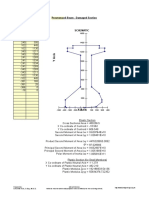 Section Properties: Prestressed Beam - Damaged Section: X Axis