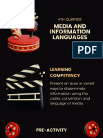 4Th Quarter: Media and Information Languages