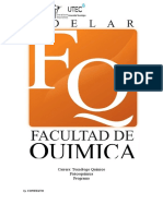 Carrera: Tecnólogo Químico Fisicoquímica Programa: 1) - Contexto