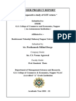 Summer Project Report: "A Comparative Study of GST Return "