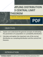 SAMPLING DISTRIBUTION AND CENTRAL LIMIT THEOREM With Solution