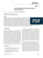 Preparation, Electronic Structure, and Chemical Bonding of Lead-Free (1 X) (K Bi) Tio - Xbatio Solid Solution