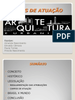 Áreas de Atuação Arquitetura