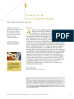 Arthroscopic Subacromial Decompression and Acromioplasty