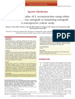 Cyclops Lesions After ACL Reconstruction Using Either Bone-Tendon-Bone Autograft or Hamstring Autograft Pharr2019