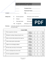 Warehouse Performance Appraisal