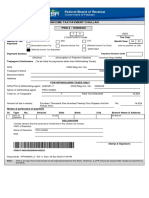 Income Tax Payment Challan: PSID #: 165866345