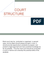 Moot Court Structure