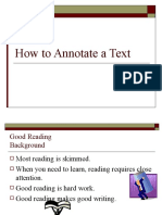 How To Annotate A Text