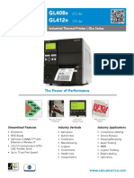 Gl408E Gl412E: Industrial Thermal Printer - Gle Series