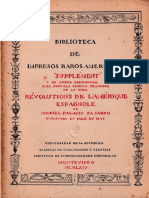 Biblioteca Impresos Raros Americanos Revolutions de L Amerique Espagnole Manuel Palacio Fajardo Paris 1819 Montevideo 1964