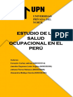 Estudio de La Salud Ocupacional en El Perú: Universidad Privada Del Norte