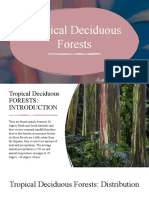 Tropical Deciduous Forests: - Kanika Parashar