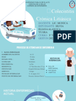 Colecistitis Crónica Litiásica: Docente: Estudiante: Curso: Geston