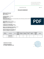 Account Statement: From 06.03.2023 19:15 O3A0-THK3-SCA1-SIEI Page 1 of 1