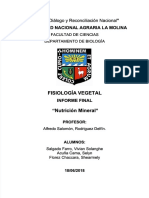 PDF Informe Final Fisiologia Vegetal Tema Nutricion Mineral - Compress