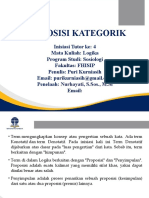 Proposisi Kategorik