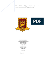 Contraceptive (Birth Control Pills) Intake Willingness and Influencing Factors of Female College Students at Liceo de Cagayan University