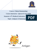 Clinical Immunology - Topic 5 - Antigens and Immunogenecity PDF