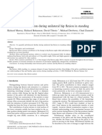 Pelvifemoral Rhythm During Unilateral Hip Flexion in Standing