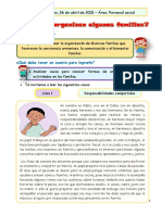 Lectura 4° Como Se Organizan Algunas Familias