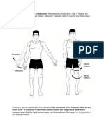 Anatomical Terms of Movements