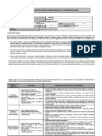 Programación Curricular Anual - Comunicación 3°