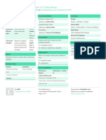 Finance 101 Cheat Sheet