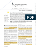 Reviewing Emergency Care Systems 2: Measuring Patient Preferences Using A Discrete Choice Experiment