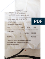 Food Receipt