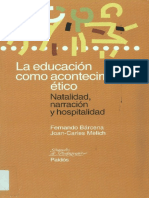 Bárcena y Mélich - La Educación Como Acontecimiento Ético PDF