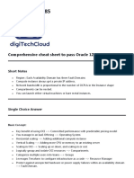 Oracle-1Z0-1085: Comprehensive Cheat Sheet To Pass Oracle 1Z0-1085 Exam