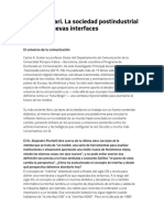 Carlos Scolari - La Sociedad Postindustrial Necesita Nuevas Interfaces PDF