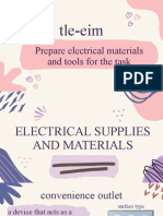 Tle-Eim Supplies and Materials