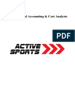 Case Study (2) - Active Sports - Cost Behavior