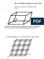 Crystals Are Made of Infinite Number of Unit Cells