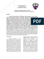 Comparative Investigation of Organic Compounds