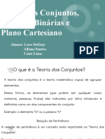 Teoria Dos Conjuntos, Relações Binárias e Plano Cartesiano