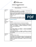 02 (TERÇAS) Cronograma - Teorias Da Personalidade I PDF