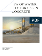 Review of Water Quality For Use in Concrete 201101024