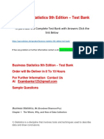 Business Statistics 9th Edition Test Bank PDF Free PDF